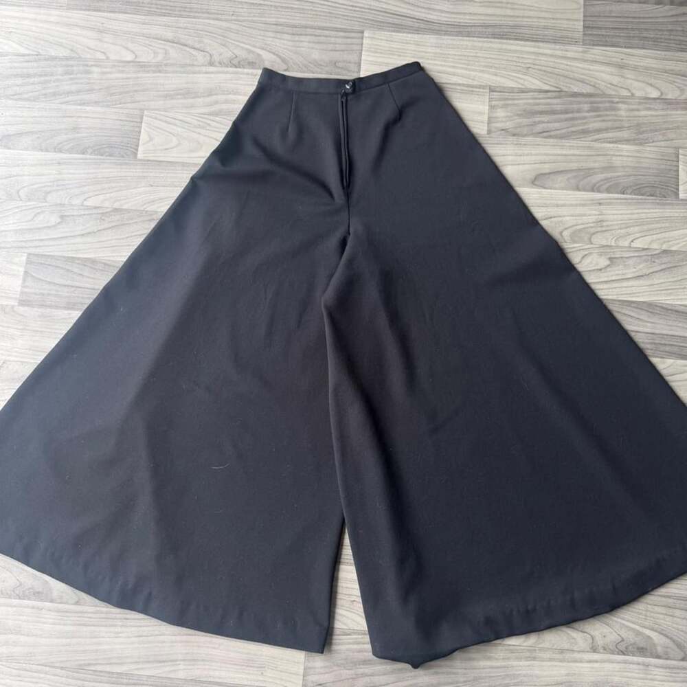 Koret Of California Wide Leg Pants Size 10 Black Palazzo Culottes